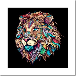 Lion Face Posters and Art